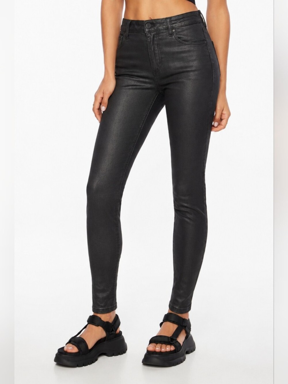Dynamite "Kate" Coated Skinny Jeans | Size 24